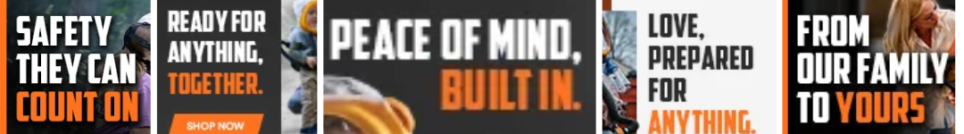 MIRA Safety family preparedness banner ad created for the affiliate team